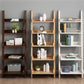 5 Shelves Ladder Bookshelf Wooden Contemporary Bookcase ,11.8" W x 55.1" H