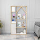 Modern Bookcase Gold Metal Open Back Shelf Bookcase with Shelves for Living Room Clearhalo 'Bookcases' 'furn' 'furn_bookcases' 'Furniture' 'Office Furniture' 6157386