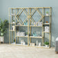 Modern Bookcase Gold Metal Open Back Shelf Bookcase with Shelves for Living Room Clearhalo 'Bookcases' 'furn' 'furn_bookcases' 'Furniture' 'Office Furniture' 6157395