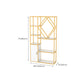 Modern Bookcase Gold Metal Open Back Shelf Bookcase with Shelves for Living Room Clearhalo 'Bookcases' 'furn' 'furn_bookcases' 'Furniture' 'Office Furniture' 6157397