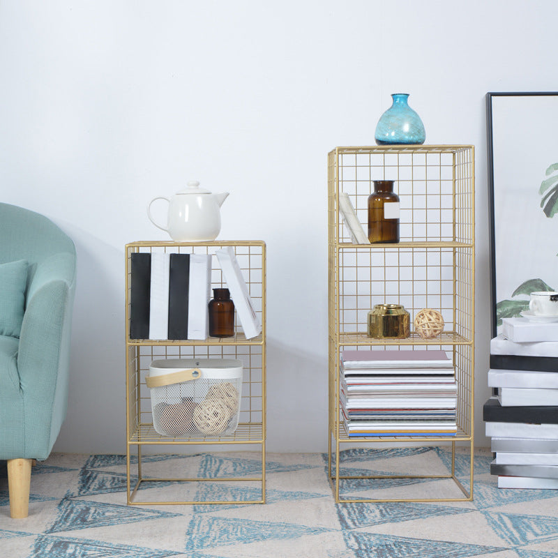 Modern Closed Back Book Shelf Metal Bookcase for Living Room Clearhalo 'Bookcases' 'furn' 'furn_bookcases' 'Furniture' 'Office Furniture' 6157404