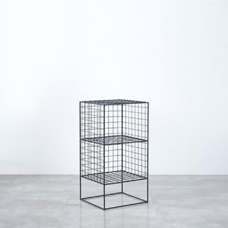 Modern Closed Back Book Shelf Metal Bookcase for Living Room 14"L x 12"W x 26"H Black Clearhalo 'Bookcases' 'furn' 'furn_bookcases' 'Furniture' 'Office Furniture' 6157413