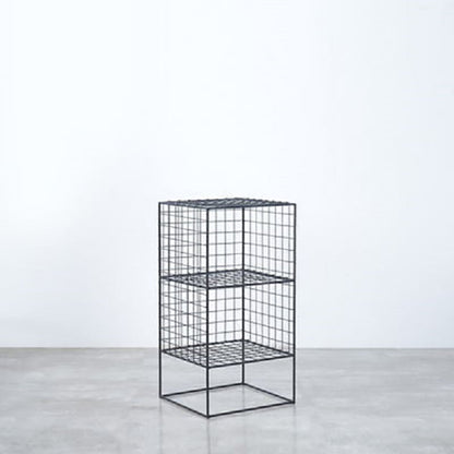 Modern Closed Back Book Shelf Metal Bookcase for Living Room 14"L x 12"W x 26"H Black Clearhalo 'Bookcases' 'furn' 'furn_bookcases' 'Furniture' 'Office Furniture' 6157413