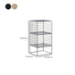 Modern Closed Back Book Shelf Metal Bookcase for Living Room Clearhalo 'Bookcases' 'furn' 'furn_bookcases' 'Furniture' 'Office Furniture' 6157416