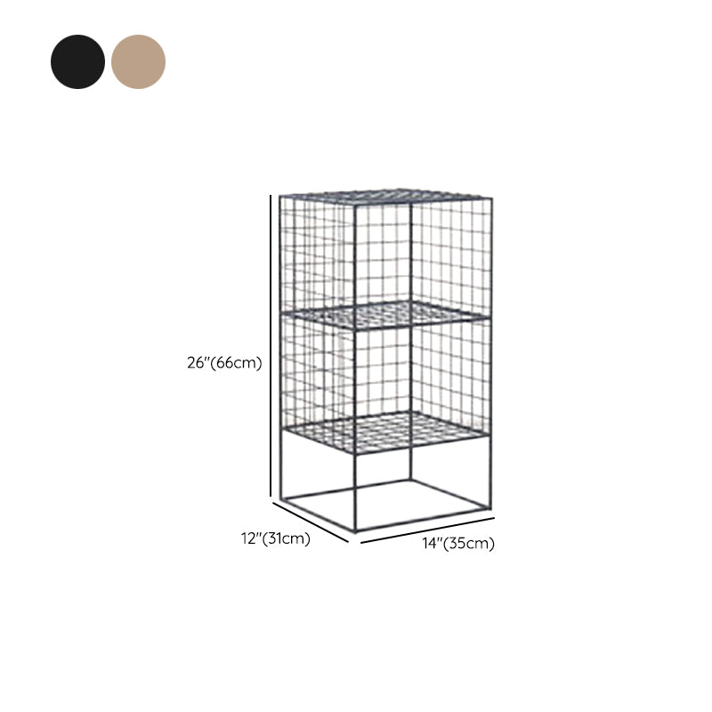 Modern Closed Back Book Shelf Metal Bookcase for Living Room Clearhalo 'Bookcases' 'furn' 'furn_bookcases' 'Furniture' 'Office Furniture' 6157416