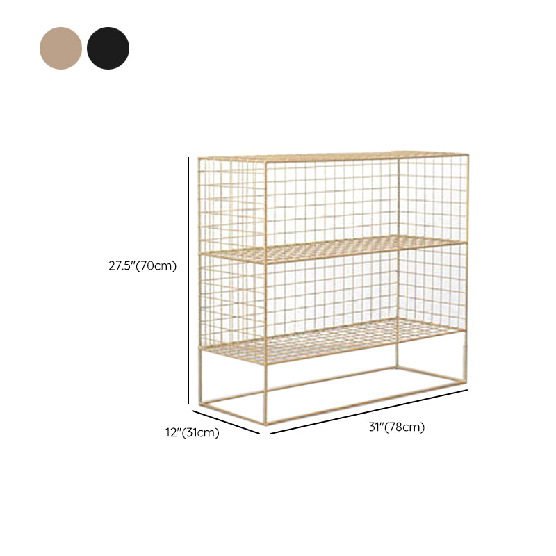 Modern Closed Back Book Shelf Metal Bookcase for Living Room Clearhalo 'Bookcases' 'furn' 'furn_bookcases' 'Furniture' 'Office Furniture' 6157418