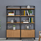 Etagere Metal Bookshelf Natural Shelf Bookcase for Study Room