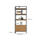 Etagere Metal Bookshelf Natural Shelf Bookcase for Study Room