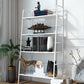 Modern Bookshelf Ladder Metal Open Back Shelf Bookcase with Shelves for Living Room Clearhalo 'Bookcases' 'furn' 'furn_bookcases' 'Furniture' 'Office Furniture' 6157475