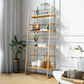 Modern Bookshelf Ladder Metal Open Back Shelf Bookcase with Shelves for Living Room 23.6"L x 13.8"W x 58.3"H Gold Clearhalo 'Bookcases' 'furn' 'furn_bookcases' 'Furniture' 'Office Furniture' 6157486