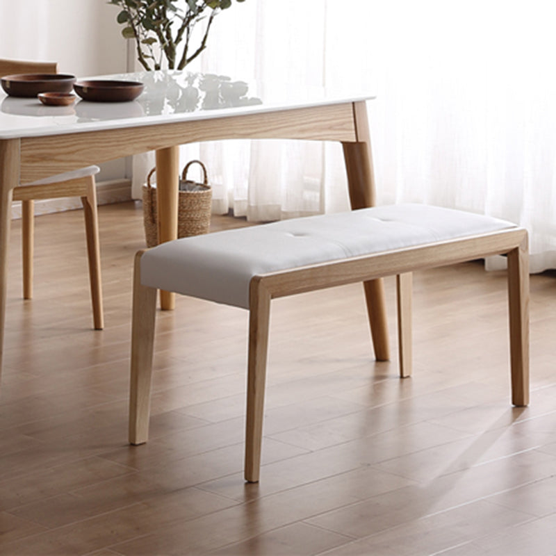 Wooden Bench Mid-Century Modern Solid Wood Seating Bench for Dining Room Clearhalo 'Benches' 'Chairs & Seating' 'furn' 'furn_benches' 'Furniture' 'Living Room Furniture' 6157491