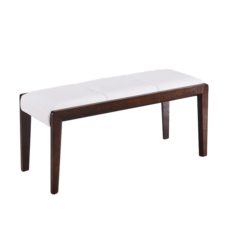 Wooden Bench Mid-Century Modern Solid Wood Seating Bench for Dining Room Nut-Brown Clearhalo 'Benches' 'Chairs & Seating' 'furn' 'furn_benches' 'Furniture' 'Living Room Furniture' 6157492