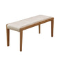 Wooden Bench Mid-Century Modern Solid Wood Seating Bench for Dining Room Natural Clearhalo 'Benches' 'Chairs & Seating' 'furn' 'furn_benches' 'Furniture' 'Living Room Furniture' 6157493