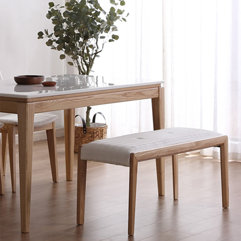 Wooden Bench Mid-Century Modern Solid Wood Seating Bench for Dining Room Clearhalo 'Benches' 'Chairs & Seating' 'furn' 'furn_benches' 'Furniture' 'Living Room Furniture' 6157496