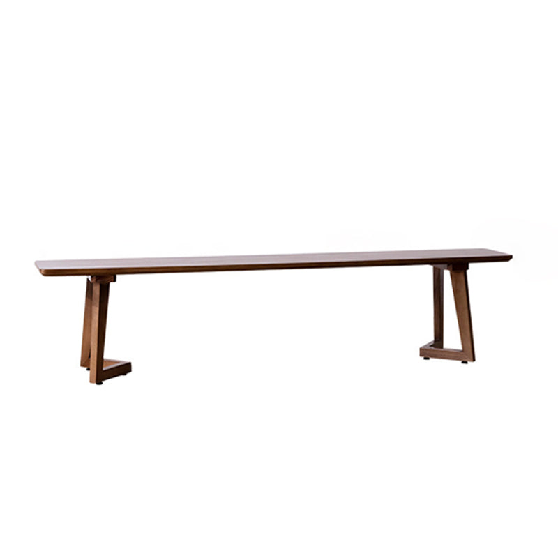 Contemporary Solid Wood Seating Bench Home Bench in Brown with Legs Clearhalo 'Benches' 'Chairs & Seating' 'furn' 'furn_benches' 'Furniture' 'Living Room Furniture' 6157506