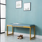 Contemporary Upholstered Seating Bench Bedroom Ottoman Bench in Blue with Legs 39.5"L x 14"W x 18"H Clearhalo 'Benches' 'Chairs & Seating' 'furn' 'furn_benches' 'Furniture' 'Living Room Furniture' 6157519