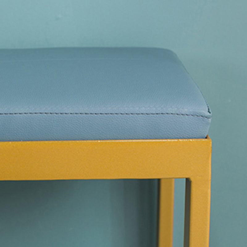 Contemporary Upholstered Seating Bench Bedroom Ottoman Bench in Blue with Legs Clearhalo 'Benches' 'Chairs & Seating' 'furn' 'furn_benches' 'Furniture' 'Living Room Furniture' 6157523