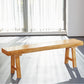 11.7-inch Width Modern Seating Bench Solid Wood Rectangle Bench Clearhalo 'Benches' 'Chairs & Seating' 'furn' 'furn_benches' 'Furniture' 'Living Room Furniture' 6157536
