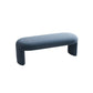 Contemporary Upholstered Bench Bedroom Ottoman Seating Bench 15.7" Height with Legs 47"L x 16"W x 16"H Blue Clearhalo 'Benches' 'Chairs & Seating' 'furn' 'furn_benches' 'Furniture' 'Living Room Furniture' 6157563