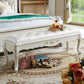 French Country Upholstered Bedroom Seating Bench Tufted Bench with Wood Legs Clearhalo 'Benches' 'Chairs & Seating' 'furn' 'furn_benches' 'Furniture' 'Living Room Furniture' 6157579