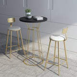 1/2/3 Pieces Modern Round Stool and Table Set  Metal and Wood Pub Set
