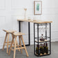 Industrial Rectangle Bar Table Set 1/2/3 Pieces Wooden Counter Table with Backless Stools Clearhalo 'Bar Furniture' 'furn' 'furn_home_bar_bar_sets' 'Furniture' 'Home Bars & Bar Sets' 'home_bar_bar_sets' 'Kitchen & Dining Furniture' 6157625