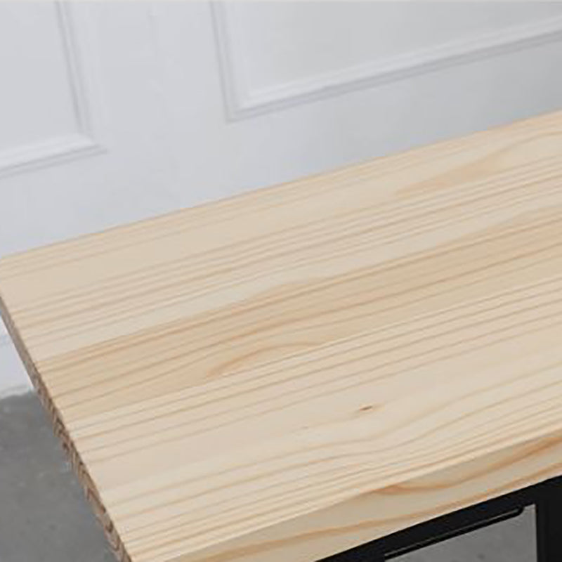 Industrial Rectangle Bar Table Set 1/2/3 Pieces Wooden Counter Table with Backless Stools Clearhalo 'Bar Furniture' 'furn' 'furn_home_bar_bar_sets' 'Furniture' 'Home Bars & Bar Sets' 'home_bar_bar_sets' 'Kitchen & Dining Furniture' 6157630