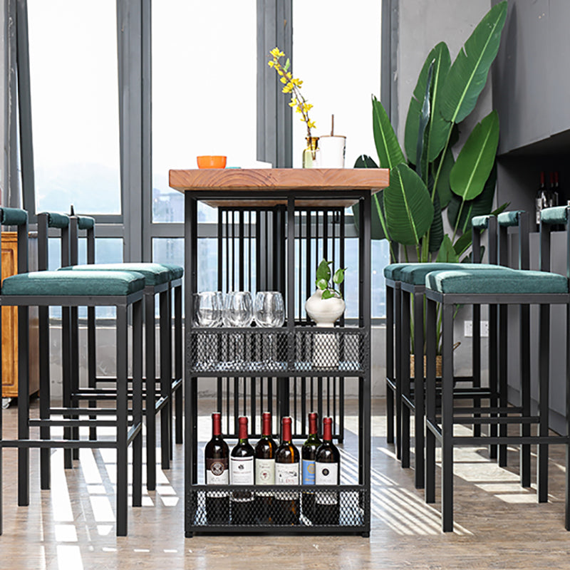Solid Wood Bar Pub Table Set 1/2/7 Pieces Bar Table and Stools Clearhalo 'Bar Furniture' 'furn' 'furn_home_bar_bar_sets' 'Furniture' 'Home Bars & Bar Sets' 'home_bar_bar_sets' 'Kitchen & Dining Furniture' 6157646