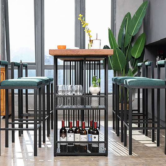 Tavolo da pub bar in legno massiccio set 1/2/7 pezzi da bar e sgabelli