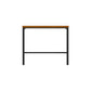 Glam Rectangle Pub Table Set 1/2/3/7 Pieces Pine Wood Top Bar Table with Metal Stools Brown 47"L x 16"W Clearhalo 'Bar Furniture' 'furn' 'furn_home_bar_bar_sets' 'Furniture' 'Home Bars & Bar Sets' 'home_bar_bar_sets' 'Kitchen & Dining Furniture' 6157669
