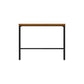 Glam Rectangle Pub Table Set 1/2/3/7 Pieces Pine Wood Top Bar Table with Metal Stools Brown 55"L x 16"W Clearhalo 'Bar Furniture' 'furn' 'furn_home_bar_bar_sets' 'Furniture' 'Home Bars & Bar Sets' 'home_bar_bar_sets' 'Kitchen & Dining Furniture' 6157672
