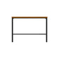 Glam Rectangle Pub Table Set 1/2/3/7 Pieces Pine Wood Top Bar Table with Metal Stools Brown 63"L x 16"W Clearhalo 'Bar Furniture' 'furn' 'furn_home_bar_bar_sets' 'Furniture' 'Home Bars & Bar Sets' 'home_bar_bar_sets' 'Kitchen & Dining Furniture' 6157673