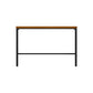 Glam Rectangle Pub Table Set 1/2/3/7 Pieces Pine Wood Top Bar Table with Metal Stools Brown 71"L x 16"W Clearhalo 'Bar Furniture' 'furn' 'furn_home_bar_bar_sets' 'Furniture' 'Home Bars & Bar Sets' 'home_bar_bar_sets' 'Kitchen & Dining Furniture' 6157675