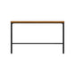 Glam Rectangle Pub Table Set 1/2/3/7 Pieces Pine Wood Top Bar Table with Metal Stools Brown 79"L x 16"W Clearhalo 'Bar Furniture' 'furn' 'furn_home_bar_bar_sets' 'Furniture' 'Home Bars & Bar Sets' 'home_bar_bar_sets' 'Kitchen & Dining Furniture' 6157677