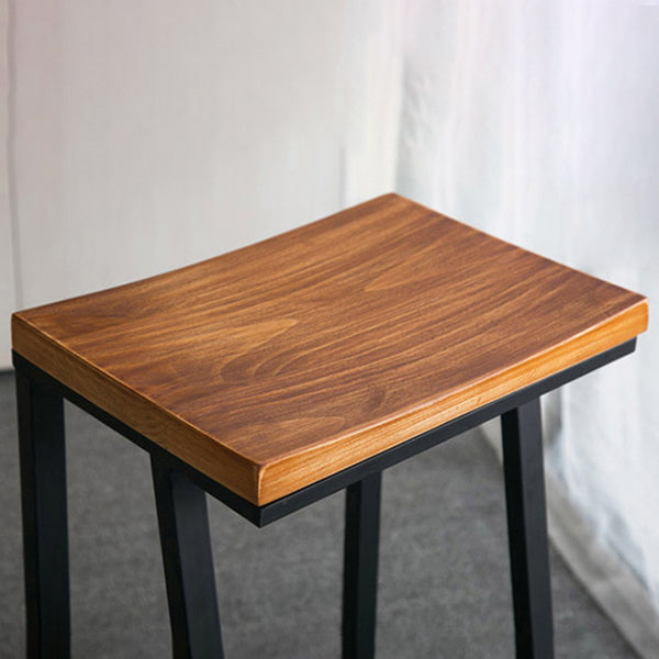 Glam Rectangle Pub Table Set 1/2/3/7 Pieces Pine Wood Top Bar Table with Metal Stools Clearhalo 'Bar Furniture' 'furn' 'furn_home_bar_bar_sets' 'Furniture' 'Home Bars & Bar Sets' 'home_bar_bar_sets' 'Kitchen & Dining Furniture' 6157678