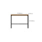 Glam Rectangle Pub Table Set 1/2/3/7 Pieces Pine Wood Top Bar Table with Metal Stools Clearhalo 'Bar Furniture' 'furn' 'furn_home_bar_bar_sets' 'Furniture' 'Home Bars & Bar Sets' 'home_bar_bar_sets' 'Kitchen & Dining Furniture' 6157693