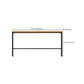 Glam Rectangle Pub Table Set 1/2/3/7 Pieces Pine Wood Top Bar Table with Metal Stools Clearhalo 'Bar Furniture' 'furn' 'furn_home_bar_bar_sets' 'Furniture' 'Home Bars & Bar Sets' 'home_bar_bar_sets' 'Kitchen & Dining Furniture' 6157699