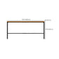 Glam Rectangle Pub Table Set 1/2/3/7 Pieces Pine Wood Top Bar Table with Metal Stools Clearhalo 'Bar Furniture' 'furn' 'furn_home_bar_bar_sets' 'Furniture' 'Home Bars & Bar Sets' 'home_bar_bar_sets' 'Kitchen & Dining Furniture' 6157700