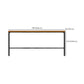 Glam Rectangle Pub Table Set 1/2/3/7 Pieces Pine Wood Top Bar Table with Metal Stools Clearhalo 'Bar Furniture' 'furn' 'furn_home_bar_bar_sets' 'Furniture' 'Home Bars & Bar Sets' 'home_bar_bar_sets' 'Kitchen & Dining Furniture' 6157701