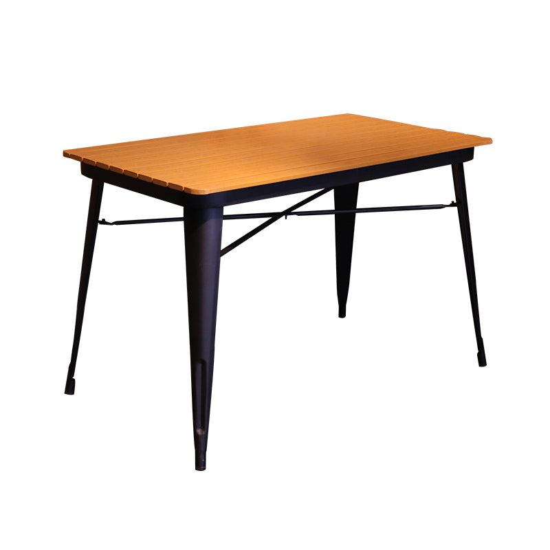 1/3/4/5 Pieces Industrial Bar Table Set Iron Bistro Set with Stools Brown 47"L x 24"W Clearhalo 'Bar Furniture' 'furn' 'furn_home_bar_bar_sets' 'Furniture' 'Home Bars & Bar Sets' 'home_bar_bar_sets' 'Kitchen & Dining Furniture' 6157727