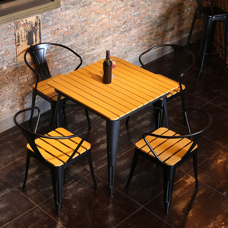 1/3/4/5 Pieces Industrial Bar Table Set Iron Bistro Set with Stools Clearhalo 'Bar Furniture' 'furn' 'furn_home_bar_bar_sets' 'Furniture' 'Home Bars & Bar Sets' 'home_bar_bar_sets' 'Kitchen & Dining Furniture' 6157736
