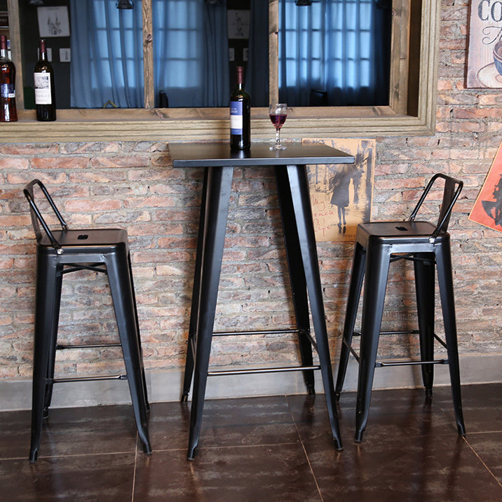 1/3/4/5 Pieces Industrial Bar Table Set Iron Bistro Set with Stools Clearhalo 'Bar Furniture' 'furn' 'furn_home_bar_bar_sets' 'Furniture' 'Home Bars & Bar Sets' 'home_bar_bar_sets' 'Kitchen & Dining Furniture' 6157738