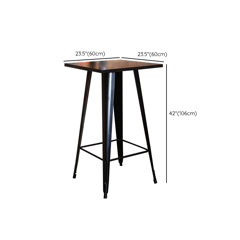 1/3/4/5 Pieces Industrial Bar Table Set Iron Bistro Set with Stools Clearhalo 'Bar Furniture' 'furn' 'furn_home_bar_bar_sets' 'Furniture' 'Home Bars & Bar Sets' 'home_bar_bar_sets' 'Kitchen & Dining Furniture' 6157743
