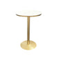 Contemporary Round Pub Table Set with Metal Stools 1/3/5 Pieces Pine Wood Top Bar Set White 22"L x 22"W Clearhalo 'Bar Furniture' 'furn' 'furn_home_bar_bar_sets' 'Furniture' 'Home Bars & Bar Sets' 'home_bar_bar_sets' 'Kitchen & Dining Furniture' 6157749