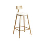 Contemporary Round Pub Table Set with Metal Stools 1/3/5 Pieces Pine Wood Top Bar Set White 26"H Stool (Single) Clearhalo 'Bar Furniture' 'furn' 'furn_home_bar_bar_sets' 'Furniture' 'Home Bars & Bar Sets' 'home_bar_bar_sets' 'Kitchen & Dining Furniture' 6157756