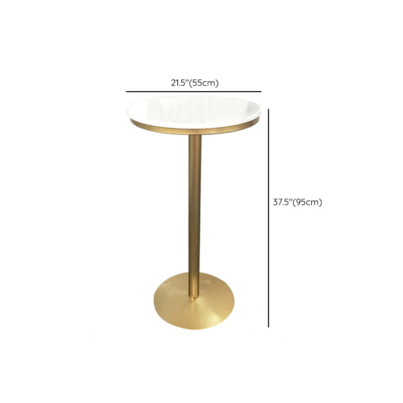 Contemporary Round Pub Table Set with Metal Stools 1/3/5 Pieces Pine Wood Top Bar Set Clearhalo 'Bar Furniture' 'furn' 'furn_home_bar_bar_sets' 'Furniture' 'Home Bars & Bar Sets' 'home_bar_bar_sets' 'Kitchen & Dining Furniture' 6157778