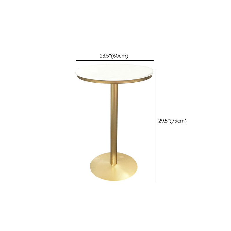 Contemporary Round Pub Table Set with Metal Stools 1/3/5 Pieces Pine Wood Top Bar Set Clearhalo 'Bar Furniture' 'furn' 'furn_home_bar_bar_sets' 'Furniture' 'Home Bars & Bar Sets' 'home_bar_bar_sets' 'Kitchen & Dining Furniture' 6157780