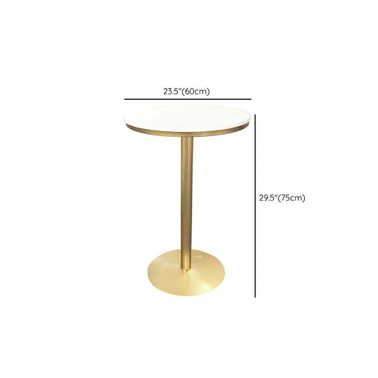 Contemporary Round Pub Table Set with Metal Stools 1/3/5 Pieces Pine Wood Top Bar Set Clearhalo 'Bar Furniture' 'furn' 'furn_home_bar_bar_sets' 'Furniture' 'Home Bars & Bar Sets' 'home_bar_bar_sets' 'Kitchen & Dining Furniture' 6157780