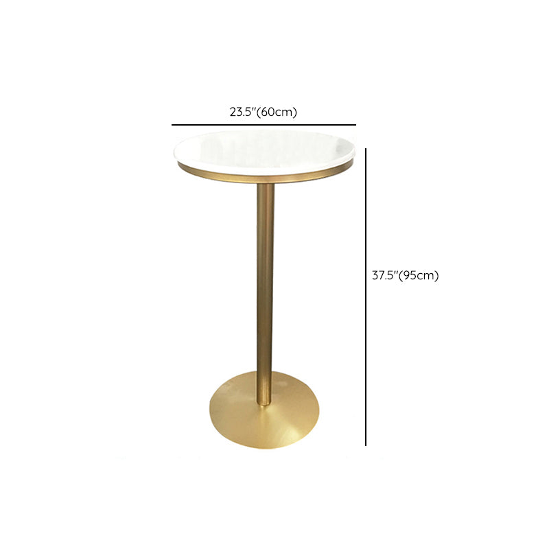 Contemporary Round Pub Table Set with Metal Stools 1/3/5 Pieces Pine Wood Top Bar Set Clearhalo 'Bar Furniture' 'furn' 'furn_home_bar_bar_sets' 'Furniture' 'Home Bars & Bar Sets' 'home_bar_bar_sets' 'Kitchen & Dining Furniture' 6157781