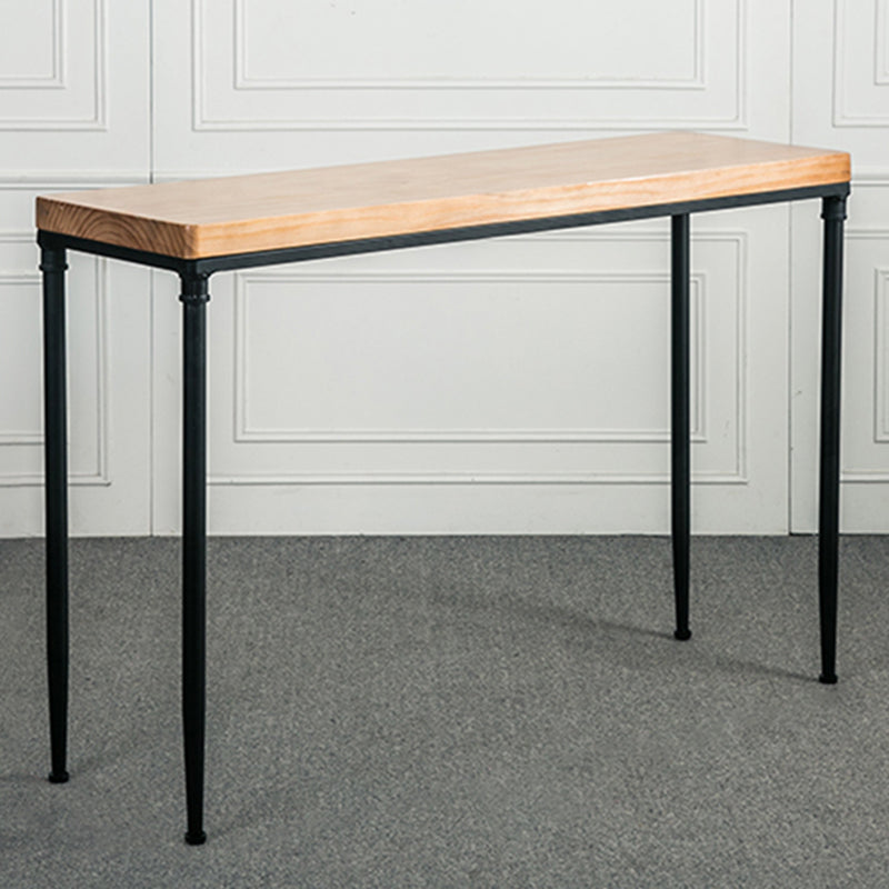 1/2/3 Pieces Industrial Rectangle Pub Table Set Solid Wood Counter Table Set Clearhalo 'Bar Furniture' 'furn' 'furn_home_bar_bar_sets' 'Furniture' 'Home Bars & Bar Sets' 'home_bar_bar_sets' 'Kitchen & Dining Furniture' 6157784